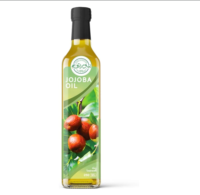 Purity- بيورتي - Jojoba Oil Unrefined Cold Pressed, 100% Pure & Natural, Ideal for Hair Nourishment, Skin Hydration, and Scalp Care, 250 ML