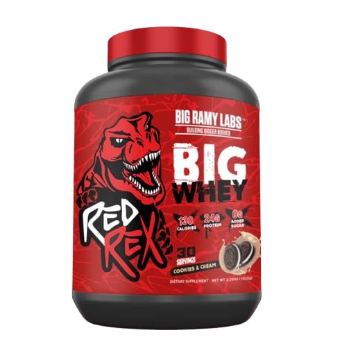 Red Rex Big Whey Protein Powder 1020 g, Cookies and Cream
