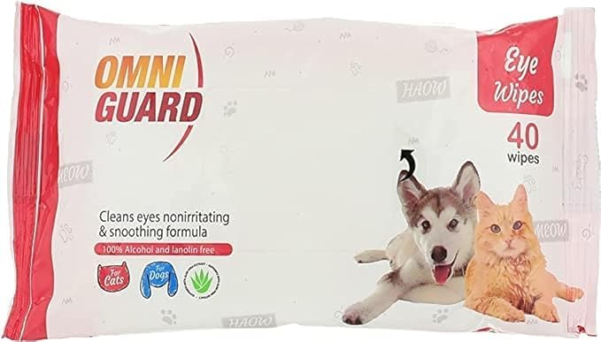 Omni Guard Cats & Dogs Eyes Cleaning Wipes - 40 PCS