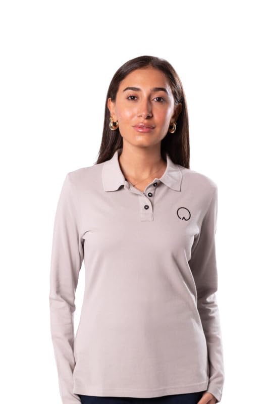 Women's Cotton Long Sleeve Polo