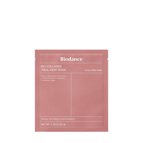 Biodance Bio Collagen Deep Face Mask, 4 Sheets, 34 g, Moisturizing and Firming with Hyaluronic Acid and Galactomycetes