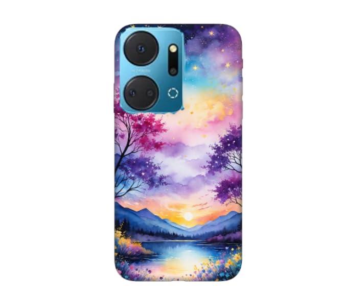 New design number 10045 Silicone Printed mobile case compatible with Honor X7a