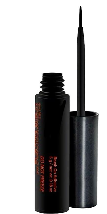 Individual Lash Glue, black Eyelash Clusters Bond Latex Free Waterproof Eyelash Glue Lash Adhesive Express Drying Strong Bonding Long Lasting No Irritaiton for DIY Lash Extensions, 5ML -black