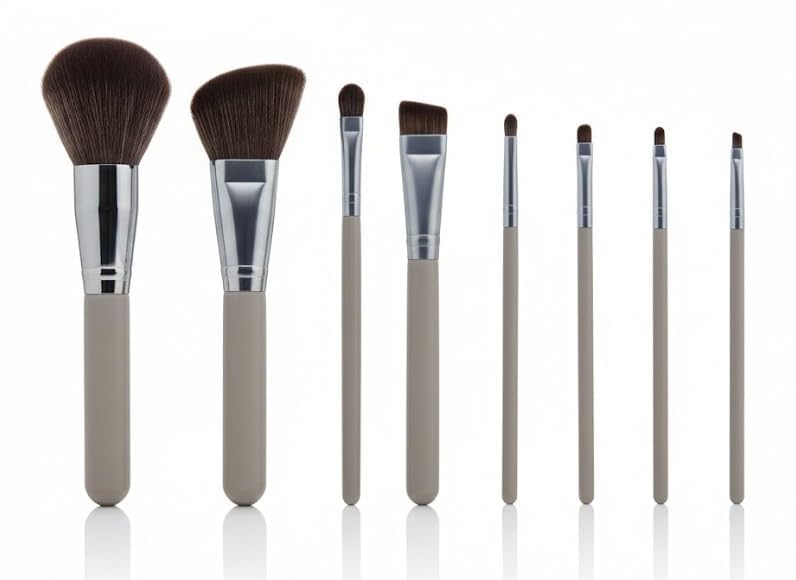 Brush Kit, Face, Cheek & Eye Brush Set, Makeup, For Foundation, Blush, Bronzer, Concealer, & Eyeshadow, Quality Makeup Tools, 7 pcs -MULTICOLOR