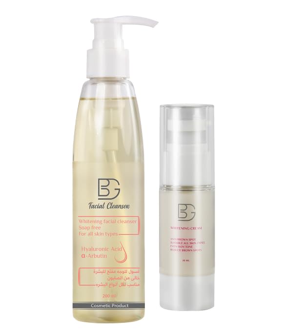 BG Facial Cleanser Routine 200 ML & BG whitening Cream 30 ML