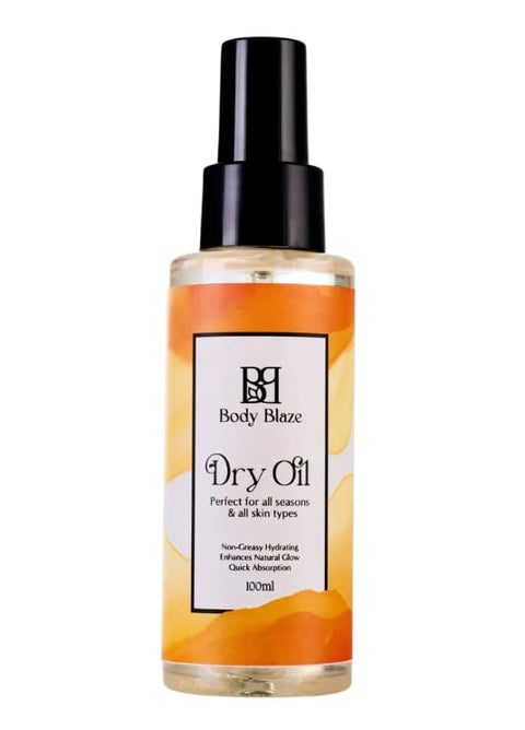 Body Blaze Dry Oil, All-Season Natural Hydrating Oil for All Skin Types, 100ml