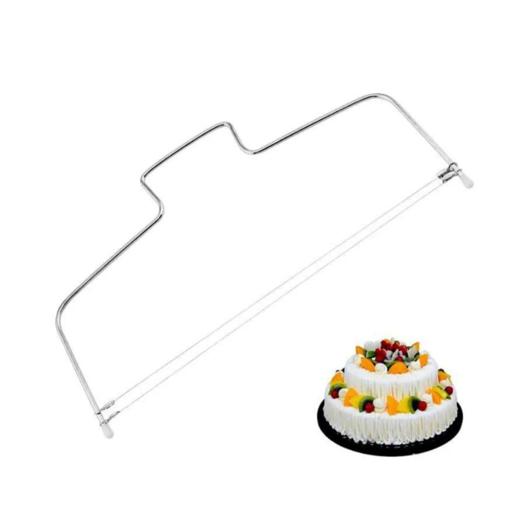 Downtown Professional 31.8cm Stainless Steel Cake Leveler, 8 Adjustable Heights and Arched Handle Design, Precision Cutting Tool for Layering Cakes and Achieving Even Bakery Results