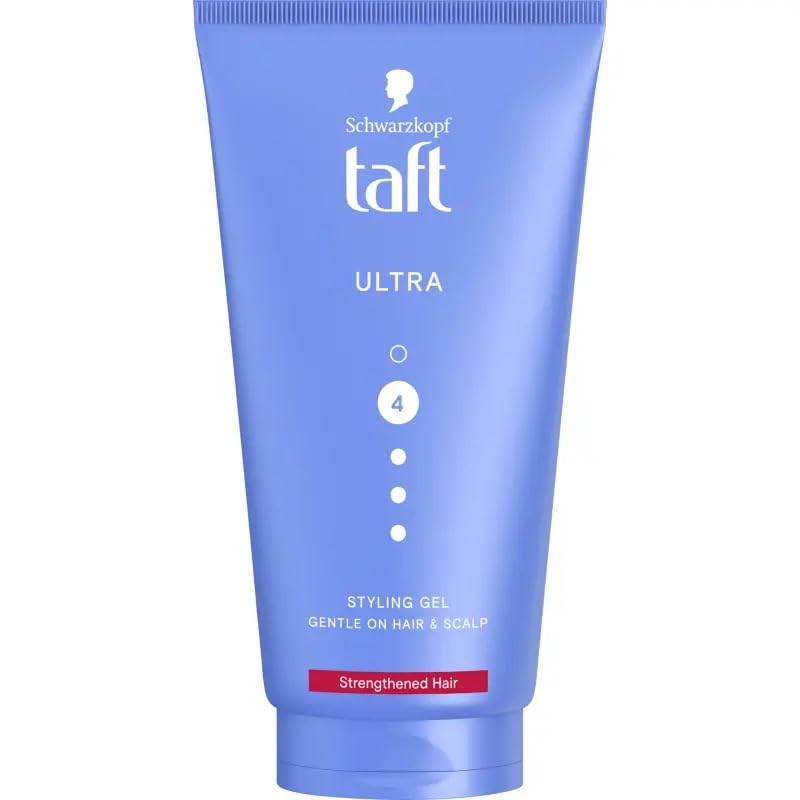 Schwarzkopf Taft Hair Gel Ultra Stop 4, 150 Ml, Gentle On Hair & Scalp, For Strengthened Hair