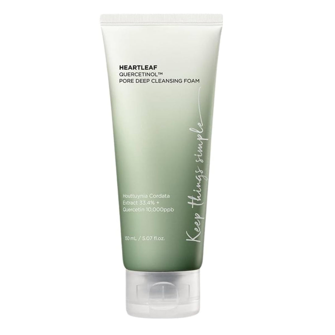 cleanser for pores | heartleaf quercetinol pore deep cleansing foam 150ml
