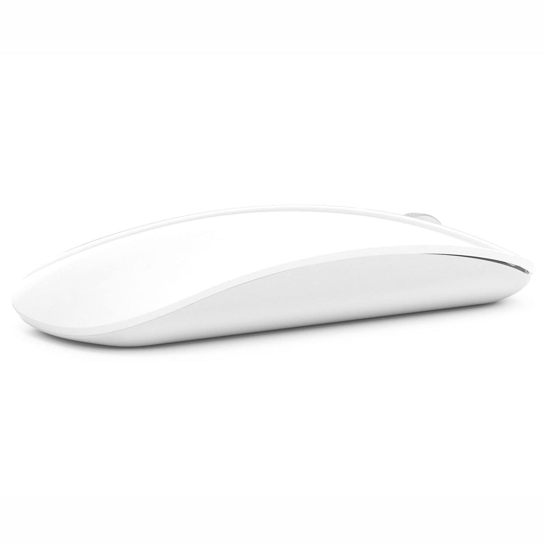 Bluetooth Mouse, Rechargeable Wireless Mouse, Silent Tri-Mode Wireless Mouse (Dual Bluetooth 5.1 + 2.4 GHz) with USB Receiver for Laptop/iPad/PC/Mac,White