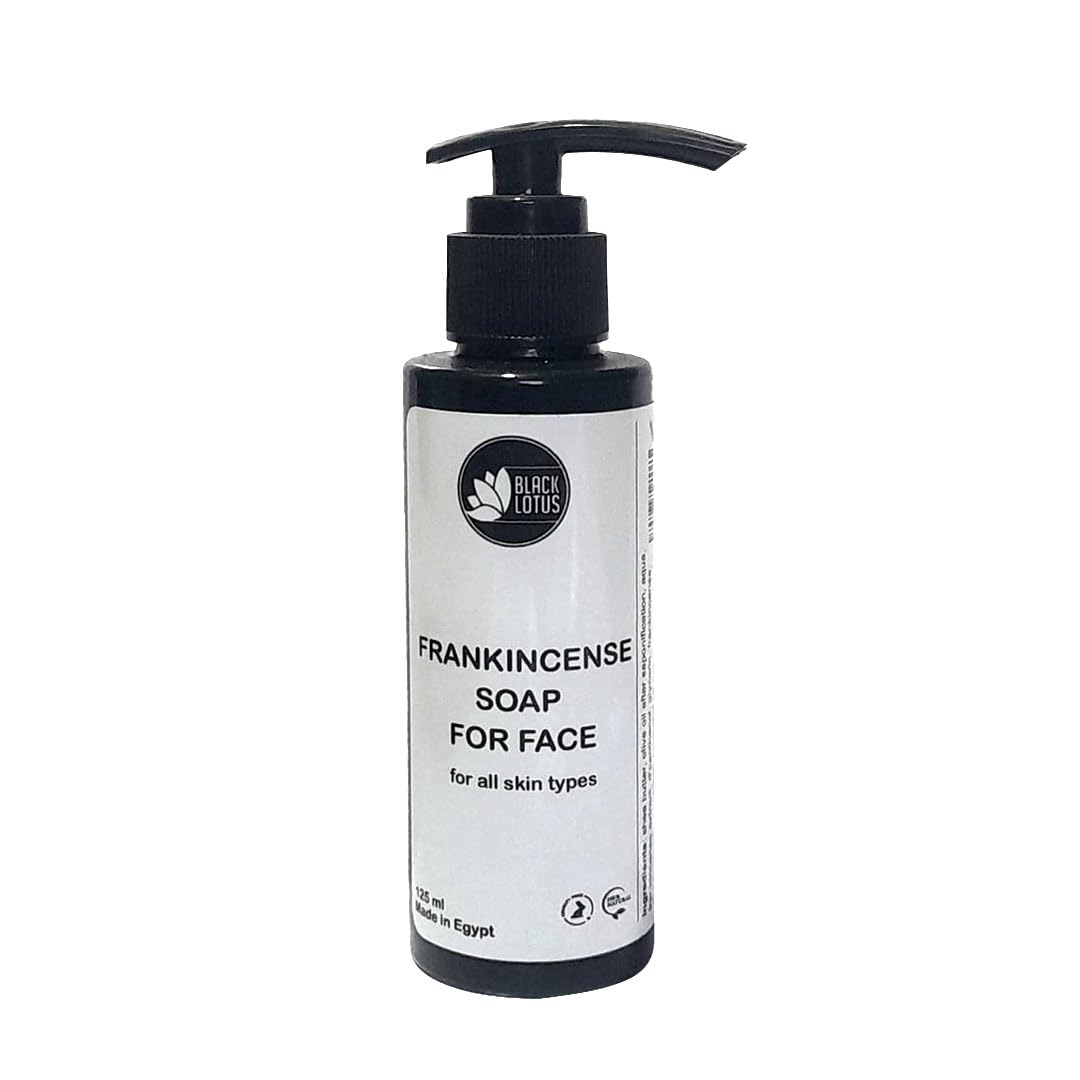 Black Lotus Frankincense Face Soap, 125ml, All Skin Types, Natural Essential Oil Blend