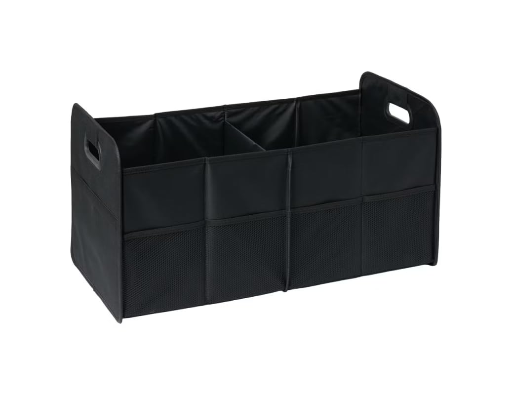 Collapsible Car Trunk Organizer – Multi-Compartment Storage Box for Groceries, Toys, Sports, Tools & Travel Supplies, Foldable, Durable, Waterproof, Ideal for Cars, SUVs & Trucks