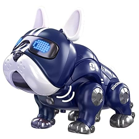 Bluebell Robot Dog for Kids Battery Operated Smart Intelligent Lovely Dog with Demo & Blinking Eyes Dog with Flashlight (Multicolour)