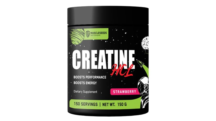 Creatine HCL Powder | 150 Servings | Strawberry Flavored | Advanced Creatine Hydrochloride Formula | Supports Strength, Muscle Recovery & Energy | Non-GMO, Gluten Free