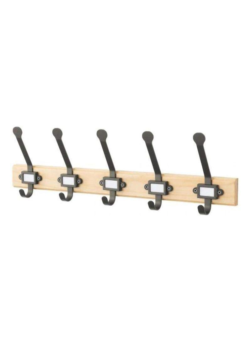 Kartotek Rack With 5 Hooks Pine Grey Multi