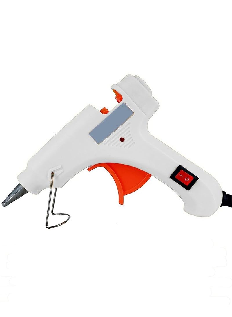 Hot Melt Glue Gun with Triple Power, Fast and Practical for Arts and Crafts, Home Stamping, Toys, Repairs and Craft Projects - white