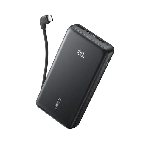 Anker Zolo Power Bank, 10,000mAh 22.5W Max Portable Charger, USB-C In and Out Fast Charging Battery Pack, Slim Travel Essential Phone Power Bank, For iPhone 17/16/15 Series, Galaxy [CCC Certified],