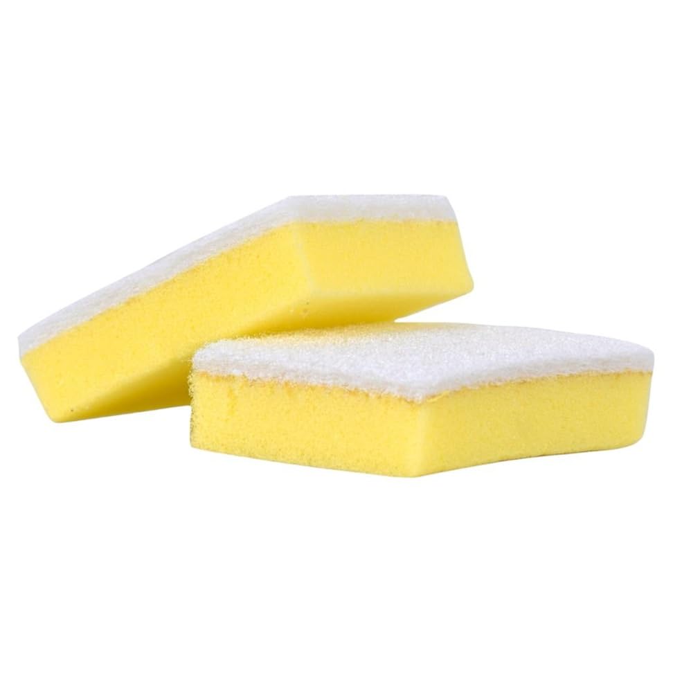 Leechy Anti Scratch Kitchen Sponge 2 Pieces, Multicolor