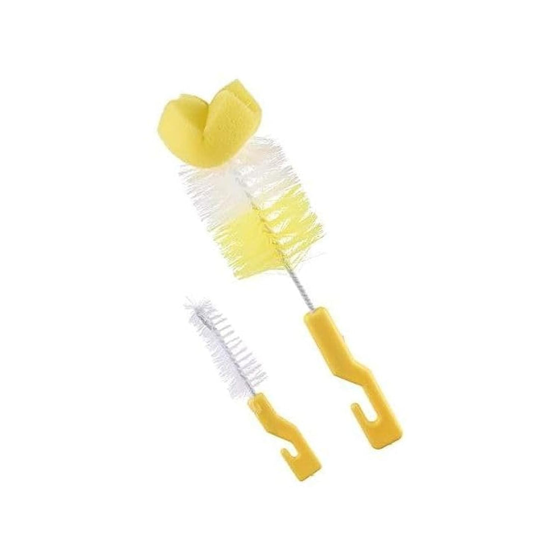 La Frutta Baby Bottle Brush - Yellow and White, 2 pieces