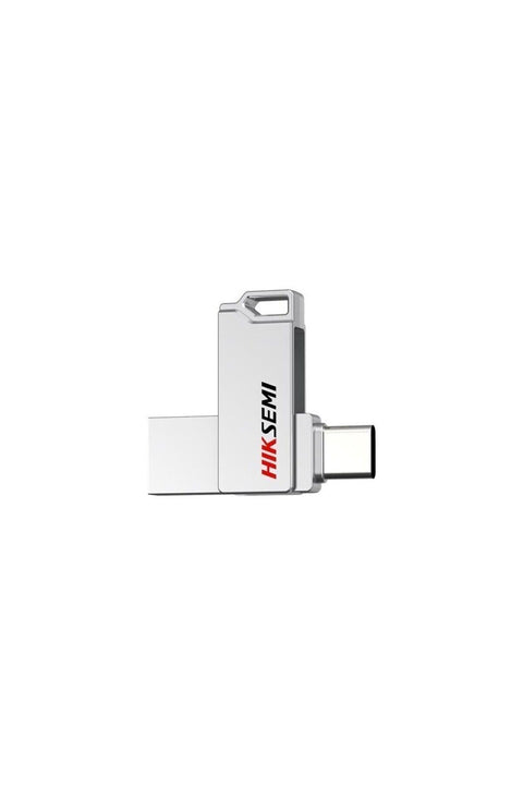 HIKSEMI 256GB USB 3.2 and Type A+C Dual Flash Drive | HS-USB-E327C 256G U3 Silver | Read speed up to 150 MB/s and Write Speed up to 45 MB/s | 5 Years Local Warranty