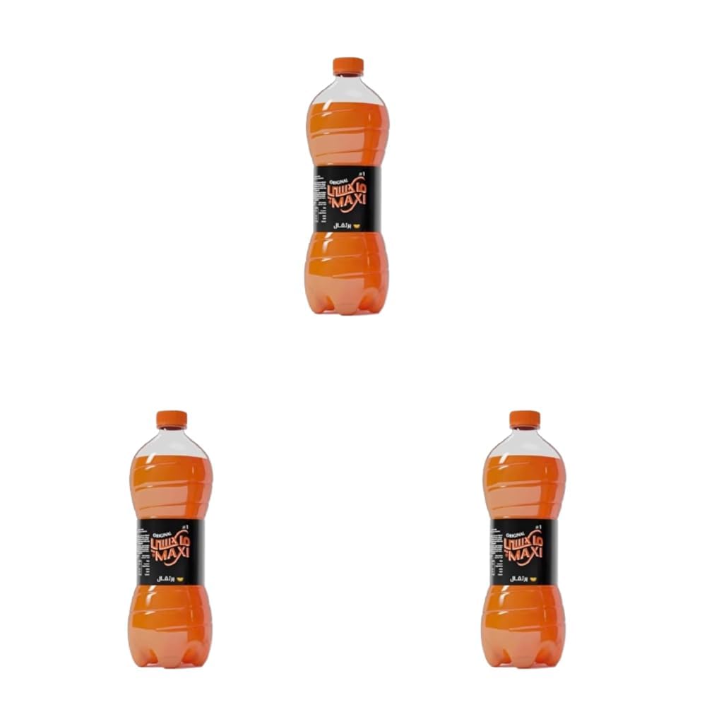 Maxi Orange Soft Drink - 1 L (Pack of 3)