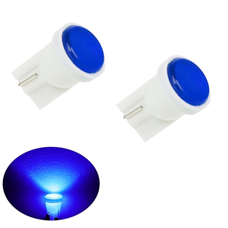 2020 KaberMisr 2020 T10 LED Car Interior Lights, Super Bright Car Dome Map Door License Plate Dashboard Light Chip (COB T10 Blue Light, 2 Pack)