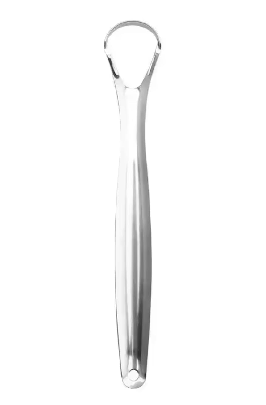 Stainless Steel Tongue Scraper, Professional Oral Hygiene Cleaner