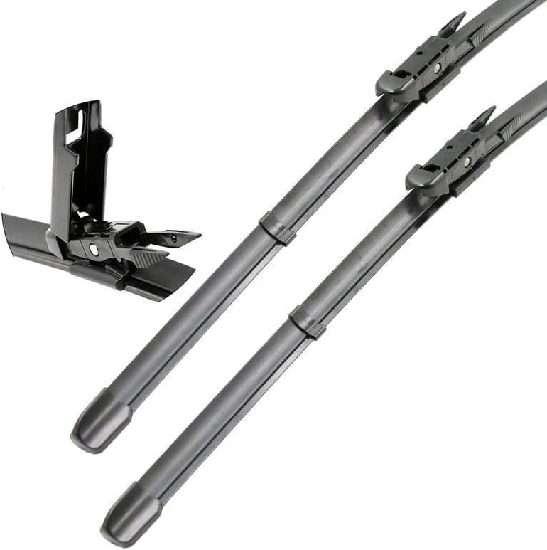 Windshield Wiper Blades for Renault Koleos S510, Front Wipers, 24/19 Inches, Natural Rubber, Set of 2, Universal Fit