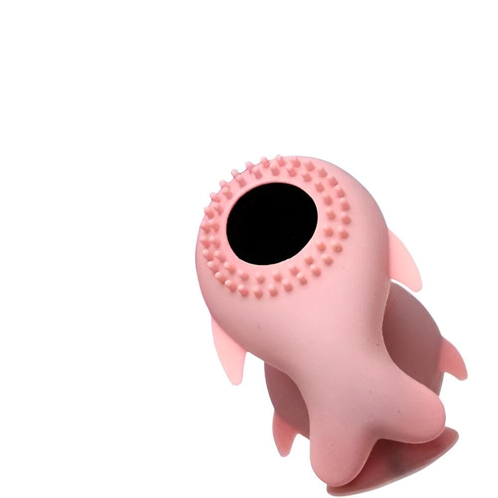 Silicone Brush - Deep Cleansing Whale-Shaped Face Massager and Gentle Exfoliator with Soft Bristles for Everyday Washing and Radiant Skin, Ideal for Sensitive Complexions (1 piece of the color shown)