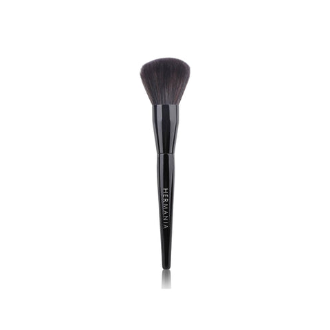 Hermania Fluffy Powder Brush Premium Quality Synthetic Hair Makeup Applicator Wooden Handle for Blush Bronzer Powder Tool (F60)