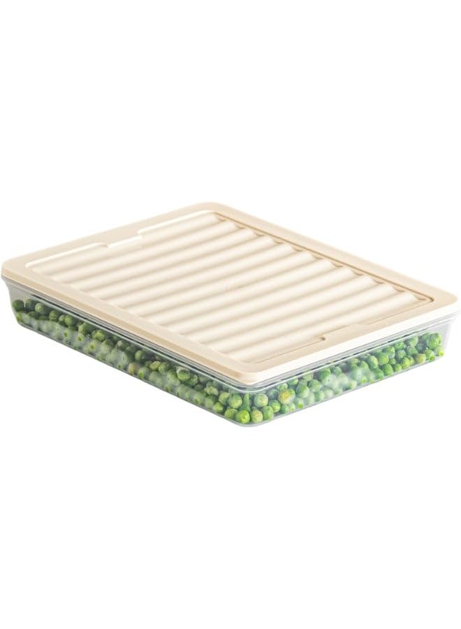 Box Deep Freeze 2400 ml, Rectangular Wide Plastic Food Storage Container, BPA Free, Suitable for Deep Freezer, Ideal for Storing Cooked Food, Vegetables, Fruits, Meat, Fish, and Ready Meals, Stackable
