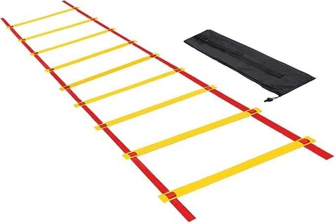 Speed Ladder 12 Training 6M Speed Ladder with Carry Bag for Football Speed Training Ball Fitness