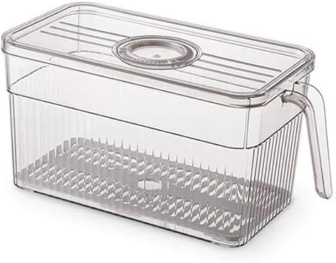 Refrigerator Organizer Bins, Kitchen Organizers and Storage, Refrigerator Organizers and Storage, Stackable Clear Food Storage Bins, Fridge, Cabinet (15cm*28cm*15cm)