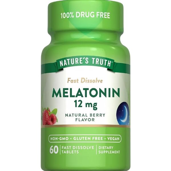 Natural Nighttime Calm Complex | 60 Fast Dissolve Tablets | Gentle Relaxation Support | Natural Berry Flavor | Non-GMO, Gluten Free