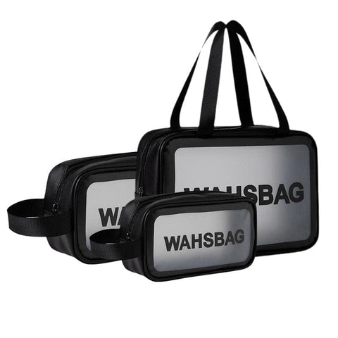Makeup Organizer - Versatile and waterproof cosmetic bags for women, featuring a set of three colorful pouches designed to keep your makeup and beauty accessories organized on the go.