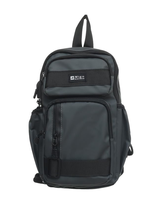 Migo Front Cross Bag, 40 cm x 16 cm x 5 cm Size, Grey