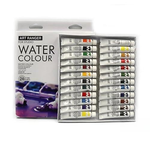 Art Rangers Water Colors Tube Set 24 x 12 ml, Multicolor