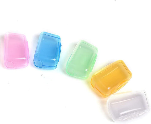 Family Toothbrush Cover Set 5 Pieces – Hygienic Travel Toothbrush Caps, Protective Ventilated Covers for Oral Care, Portable Storage Case for Bathroom, Kids & Adults Toothbrush Protection