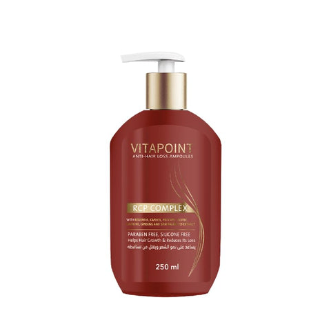 MelanoPharma Vitapoint Anti Hair Loss Shampoo, RCP Complex, Paraben Free, Silicone Free, 250 ml