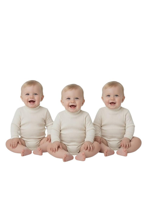 Baby Winter Clothes Set, 3 Pieces High Cool Baby Girl Newborn Baby Clothes Padded Cotton Warm Soft