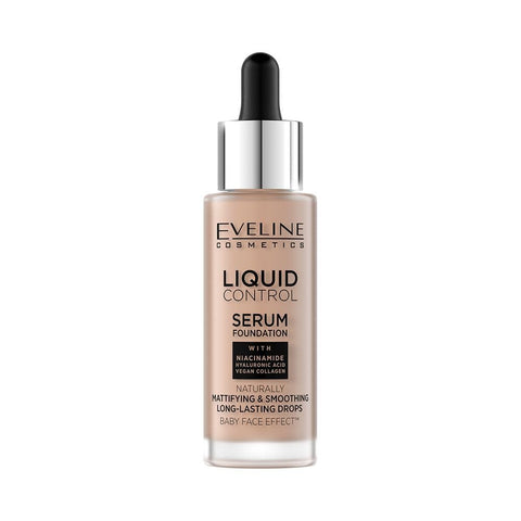Eveline Liquid Control Serum Foundation- 025 Light Rose