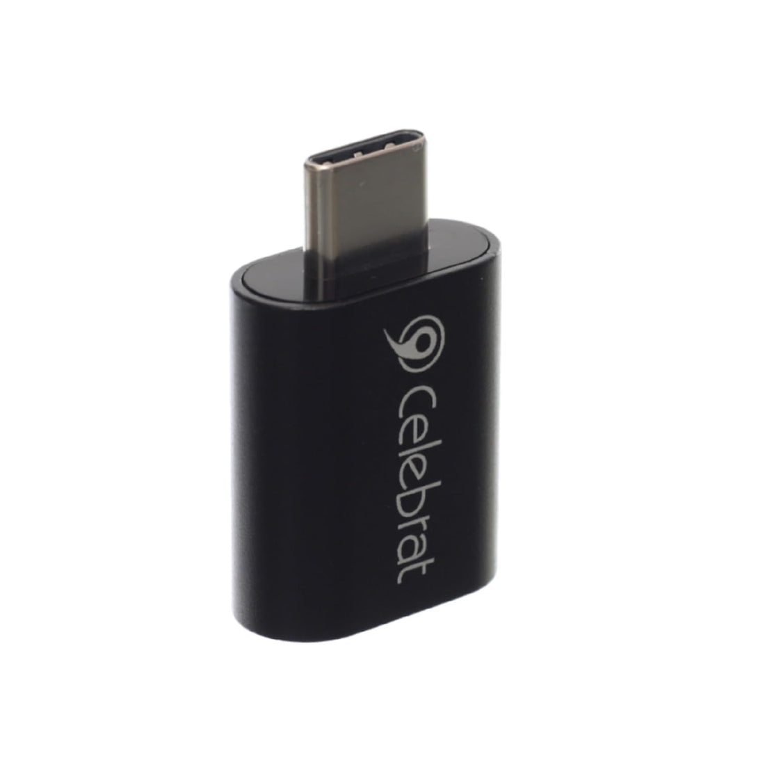 Celebrat CA-04 Type-C to USB 3.0 OTG Adapter – Aluminum Alloy, High-Speed Data Transfer, Mini Smart Design, Universal Compatibility – Black