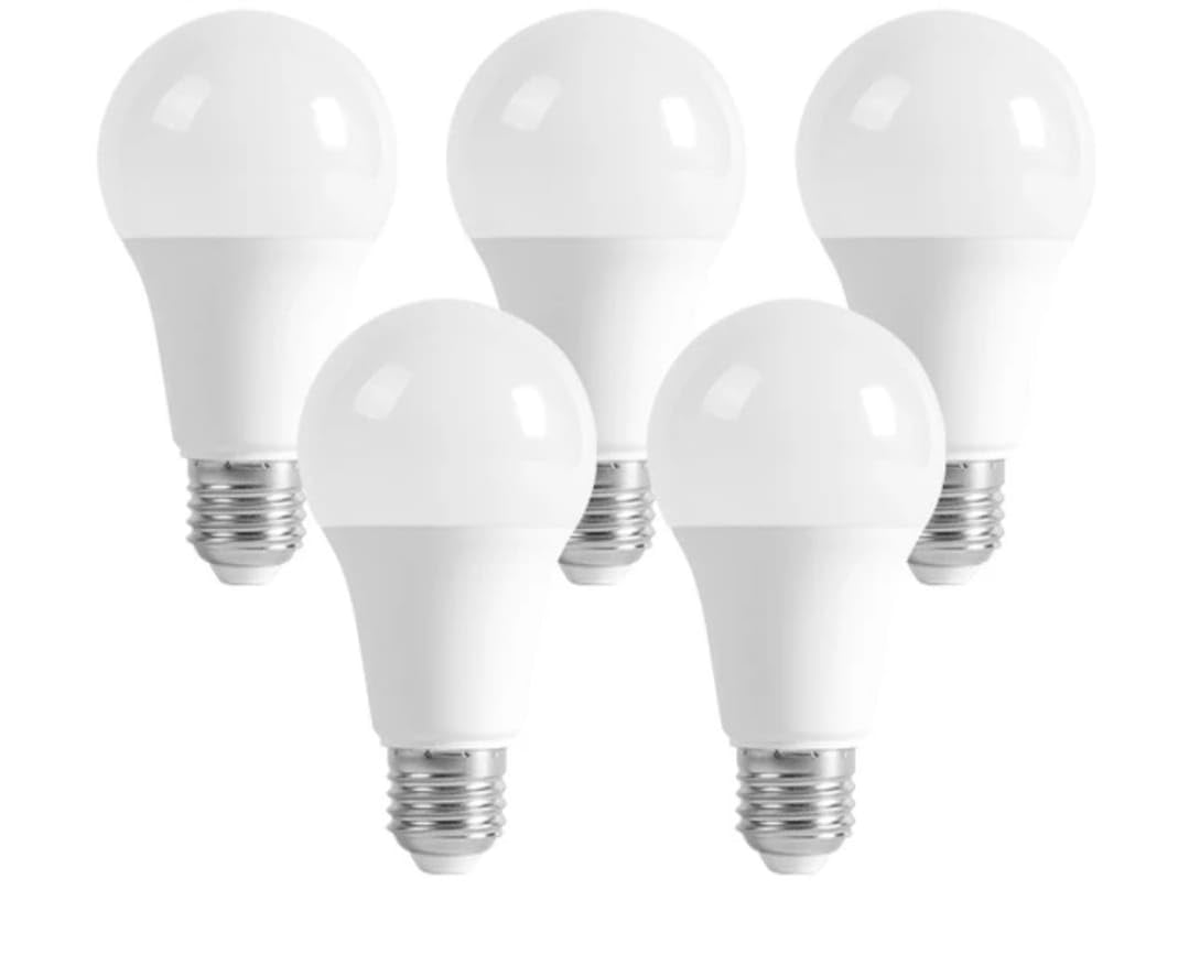 LED Bulb 12W E27 Warm Yellow Light, 5pcs Warm Yellow, 12W.