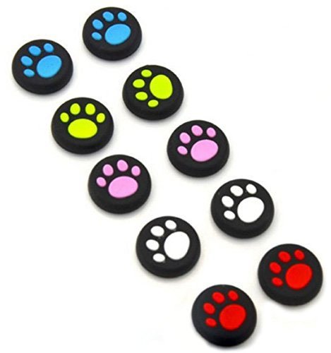 Analog Silicone Thumb Stick Grips Cap Joystick ThumbSticks Caps Cover for PS4 PS3 Xbox One Xbox 360 PS2 Game Controllers (5 Colors)
