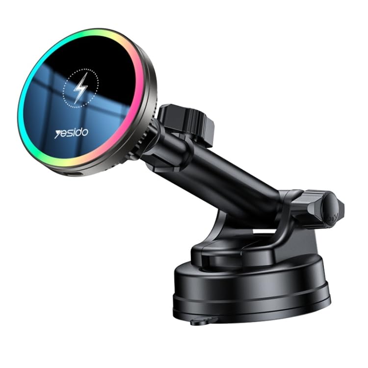 Yesido C315 Magnetic Phone Cooler with 15W Wireless Charger, RGB Cooling Fan Compatible with MagSafe for iPhone 15/14/13/12, Semiconductor Radiator for Mobile Gaming