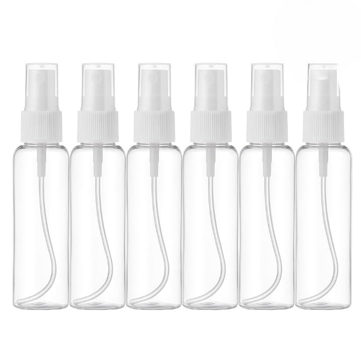 Transparent Refillable Spray Bottle 100ml – Leak-Proof, Multi-Purpose, Travel-Friendly – Pack of 6