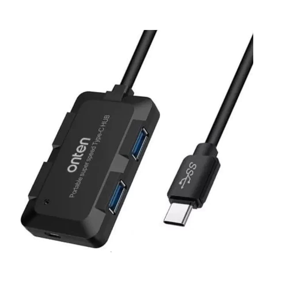 ONTEN USB C HUB 4 Ports USB 3.0 With Power input For Mac,PC and Phone