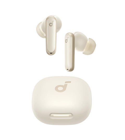 Soundcore P40i by Anker, Noise Cancelling Wireless Earbuds, Heavy Bass, 60H Playtime, 2-in-1 Case and Phone Stand, IPX5, Wireless Charging, 18 Months Warranty - White