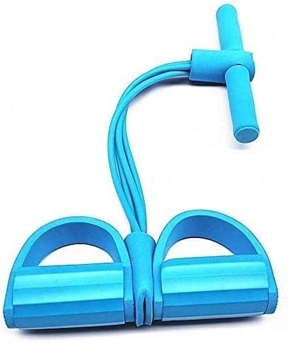 TRUE FIT®Light resistance band with 4 tubular straps for yoga exercises with handles, a tool for fitness and abdominal workouts.