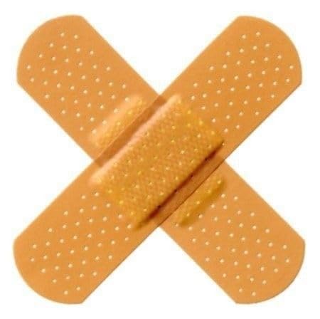 CureAid Plastic Medical Adhesive Bandages, Orange, Pack of 500, Waterproof, Medical Use